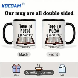 Inspirational White and Black Mug